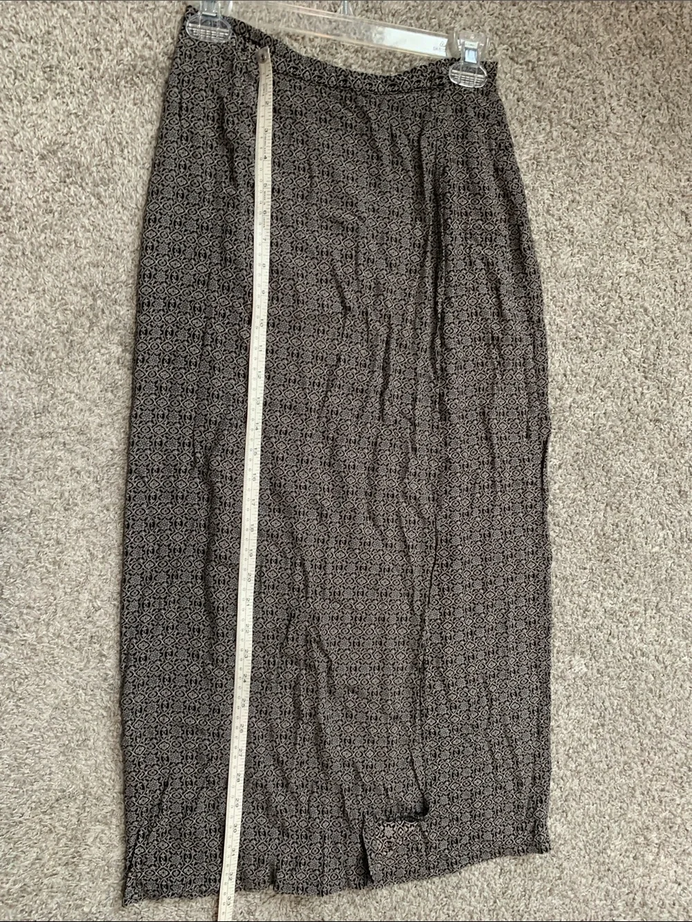 Y2K Old Navy Gray Boho Patterned Midi Skirt